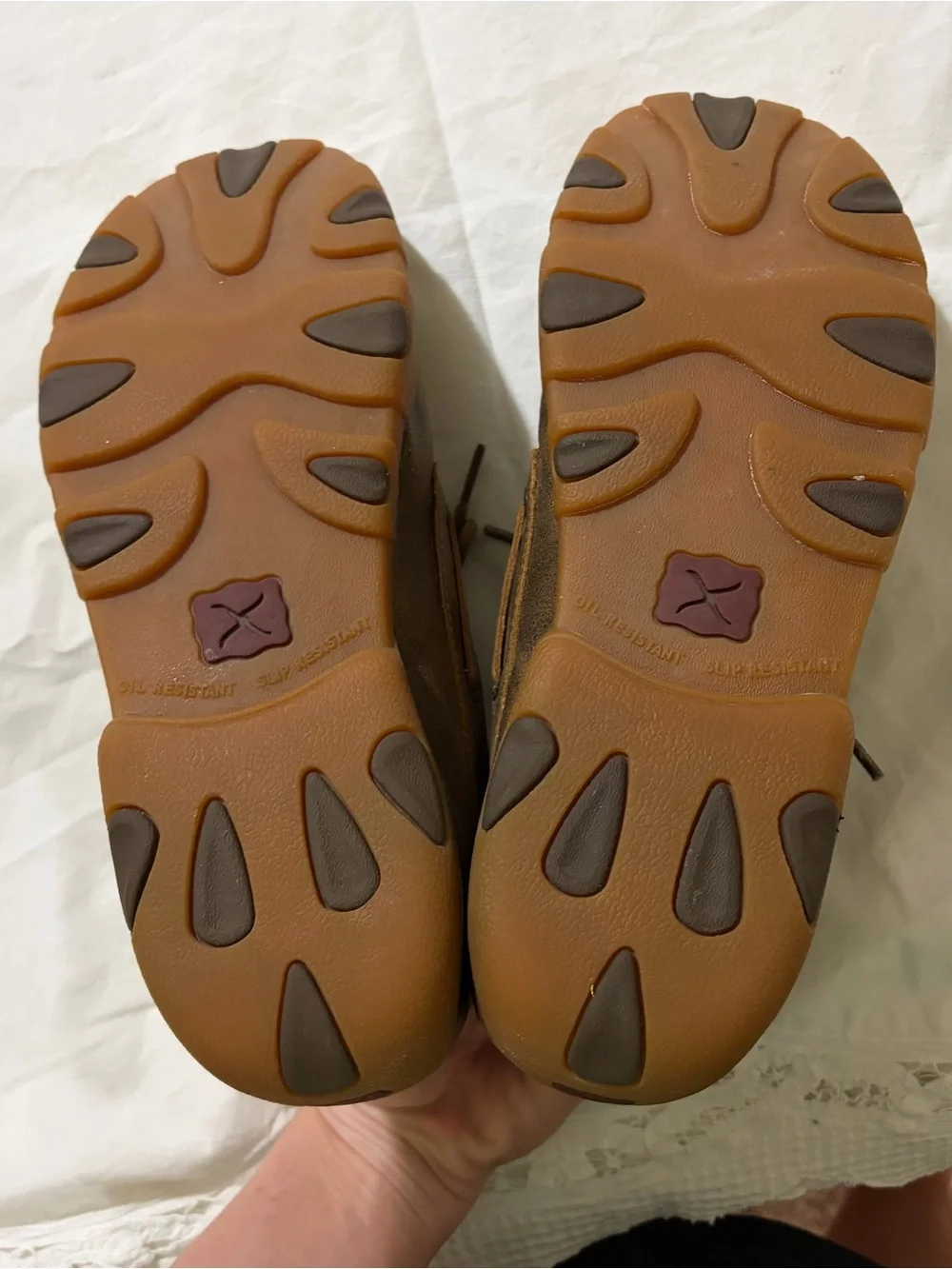 Twisted X leather driving/boat/moccasins 9.5M